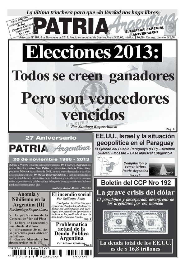 Patria Argentina Nº 304 - Noviembre 2013